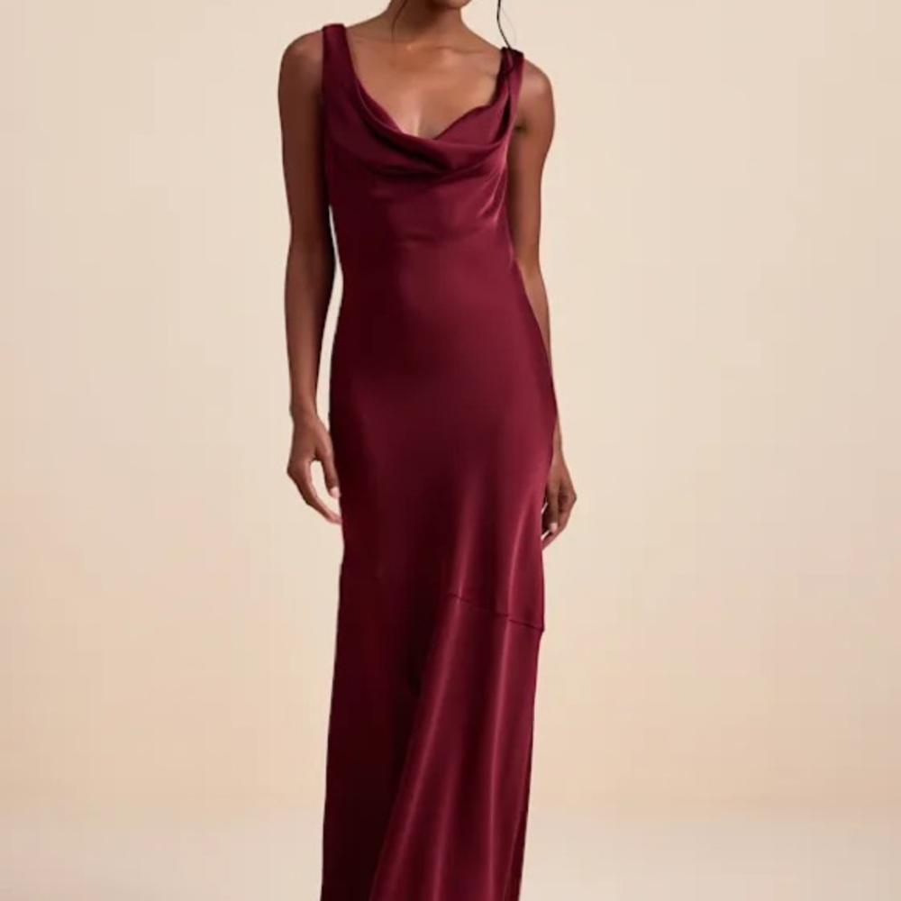 Lulu's Deep Red Maxi Dress